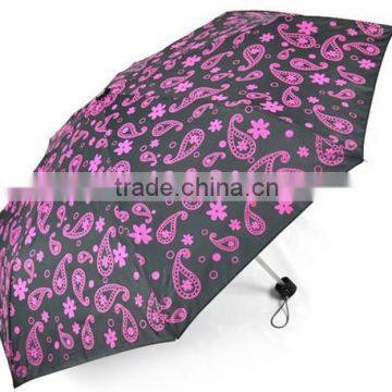 Aluminium Shaft 3 Folding Panels Print Full Color Logo Umbrellas photo-4