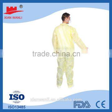 Yellow PP+PE Lamination Waterproof Coverall photo-2