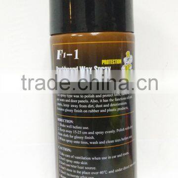 car polish dashboard cleaner aerosol spray wax