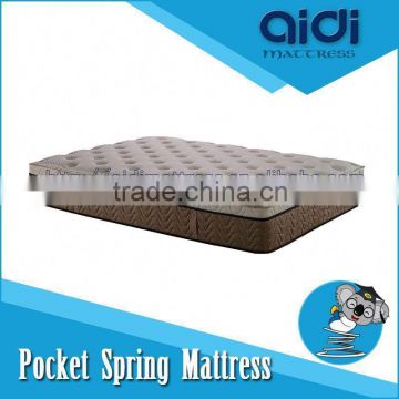 Euro Top Convex Pocket Spring 100% Natural Latex Polyurethane Foam Mattress AC-1404