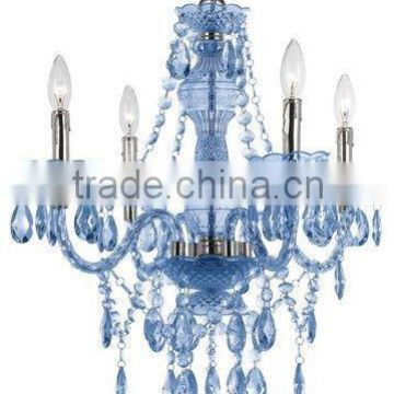 MD6001 glass crystal blue chandelier