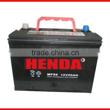 MF lead acid car battery N50