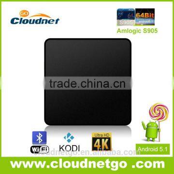 Amlogic S905 Quad Core Google Android 5.1 Lollipop KODI 15.2 Smart Android tv box CM905 Wholesale Android Smart TV Set Top Box