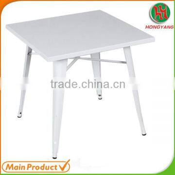 White Powder Coating Outdoor Metal dining table