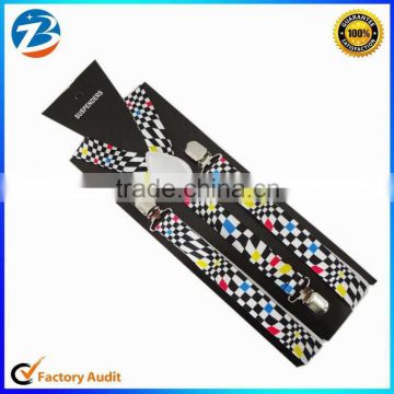 Alibaba Wholesale Fashion Colorful Plaid Lady Suspender