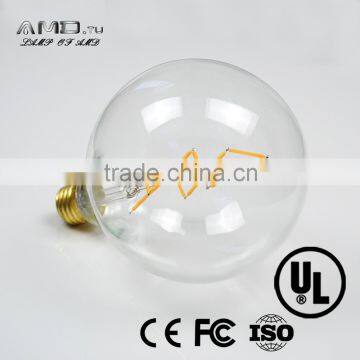 Buy Led Filament Lamp G125 2/4//5/6/8W Amber Glass 8W Filamento Warm Light photo-5