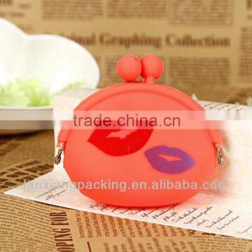 Fashionable Button Silicone Cell Phone Pouch