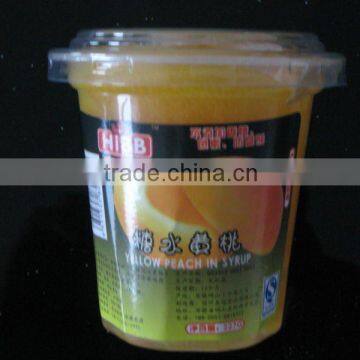 Canned frensh fruits plastic cup