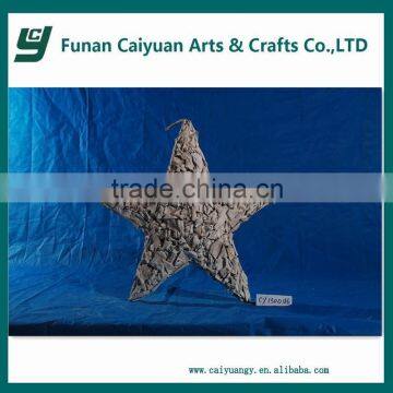 2014 hot sell new design holiday decoration wooden christmas star decoration