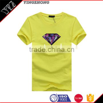 China factory custom made o neck blank men soft cotton plain tshirts