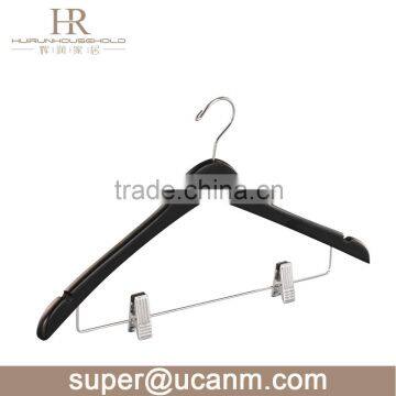 HRW-771BB garment wood clips hanger