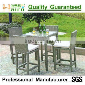 all weather outdoor wicker bar set