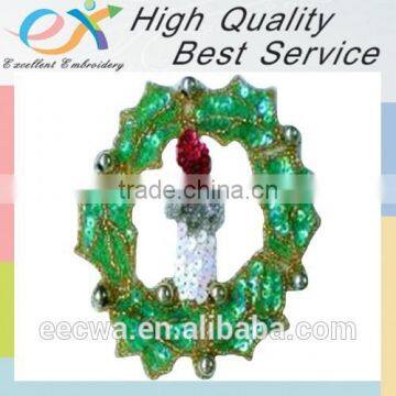 Trade Assurance factory custom logo sequins patch