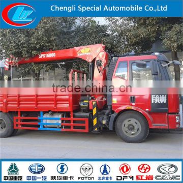 Hot sale lift truck factory direct crane truck FAW 4x2 mobile hydraulic crane