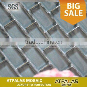 high quality grey glass mosaic subway wall tiles