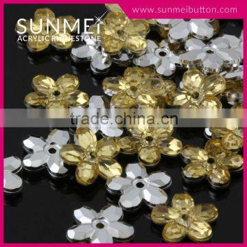 Taiwan Wholesale Sew on Rhinestone Decorative Flowers Designs for Dress