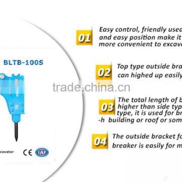 rotary demolition hydraulic hammer used in 11to 16 Ton excavator