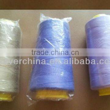 100% spun polyester dyed sewing thread