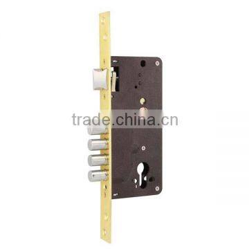 Push door lock mortiser with door lock escutcheon