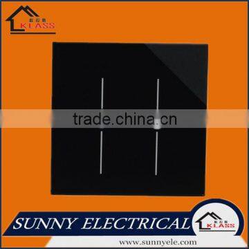 modern 2 gang remote sensitive dimmer light switch made in china