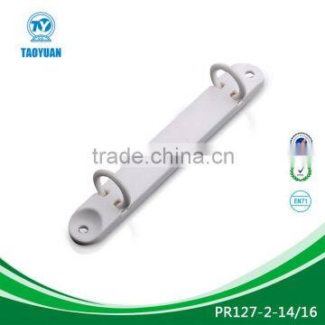 office stationery 2 ring clip plastic&plastic ring binder for paper notebook