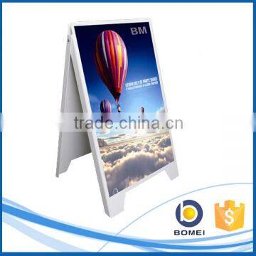 A shape cheap folding plastic poster board for advertising, A frame sign board