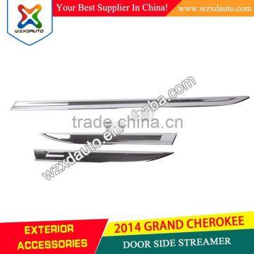 2014 Grand Cherokee ABS Chrome Car Door Side Streamer