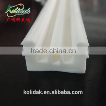 White E shape Silicone rubber seal strip