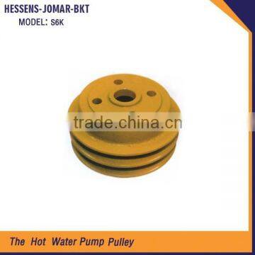 Alibaba forklift engine parts water pump pulley track for sale S6K