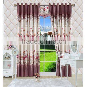 New polyester printed fabric curtain window curtain blackout curtain