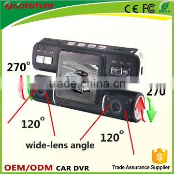 Hot-sale hd 1080p car dvr, car camera, dash camera with dual lens