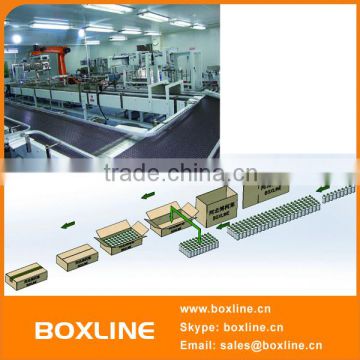 Bottles Packing Production Line with Serial Robot