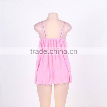 New Arrival Pink Color Sleeveless Open Girls Sexy Babydoll Women Sexy Lingerie photo-6