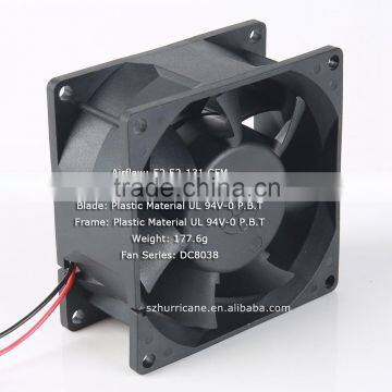 80mm dc8038 12v dc table fan