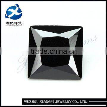 Decoration AAAAA synthetic black zircon 6x6 mm fashion cz jewellery diamond