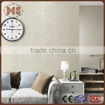 Silk wallpaper wallcoverings with non woven backing natural textued wall papers