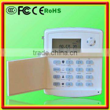 white alarm panel home security system with gsm communication