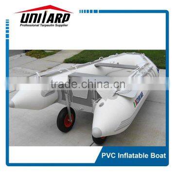 Dinghy Wheels attached PVC Azzurro Mare Boat