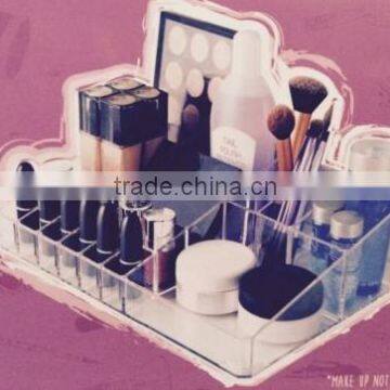 Clear Acrylic Make up Box Organiser Cosmetic Display Storage Jewellery Case