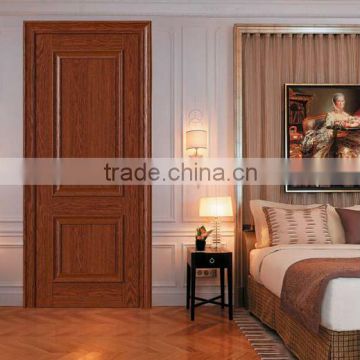 China manufacture glass insert solid wooden door