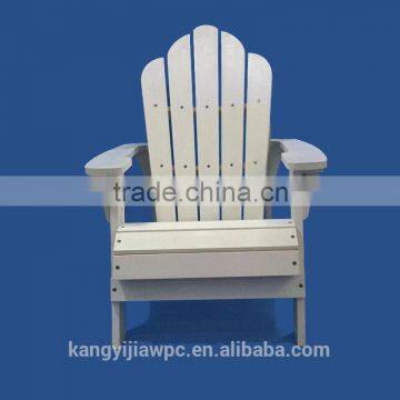 Popular Garden Beach Chair Plastic Wood White Adirondack Chair with Footrest