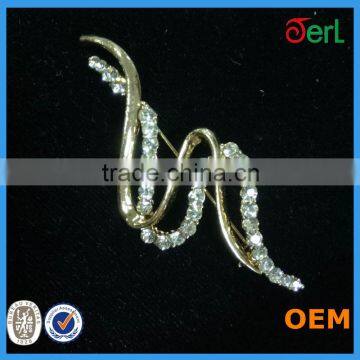 Latest Trendy Design Crystal Fashion Brooches for Mens Suits photo-4