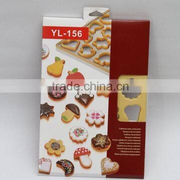 Wholesale 24pcs biscuit mold traditional cookie cutter