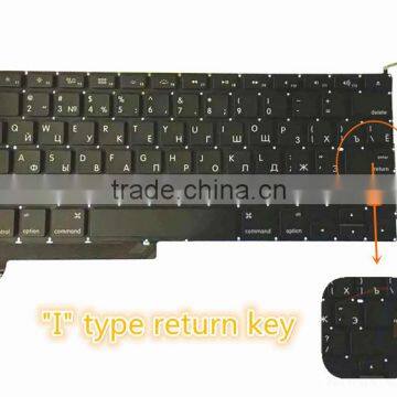 Original RU Version Keyboard for MBP Unibody 15inch A1286 RU Version No Backlight "I"type RETURN KEY 2009-2012 photo-2