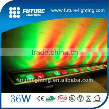 factory price 36x1W color changing DC24V aluminum die casting IP65 RGB outdoor led wall wash lamps
