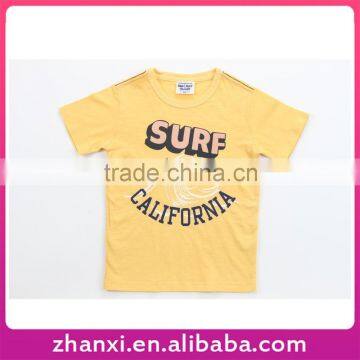 Fashion yellow printed boys kids comfort kids solid t-shirts