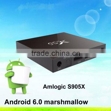 OEM 2016 newest X96 AMLOGIC S905 Android 6.0 Kodi16.0 TV box