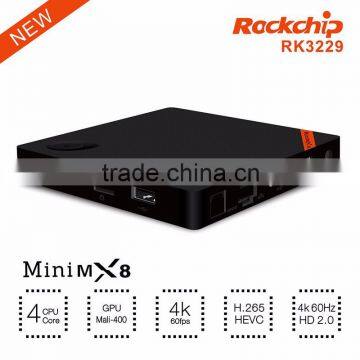 Ott tv Box Kodi 15.2 Preinstall Mini Mx8 Android 4.4 Mini Mx8 Android Smart tv Set Top Box