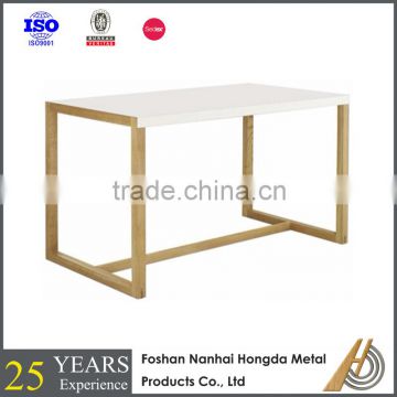 Modern white lacquer wooden dining table