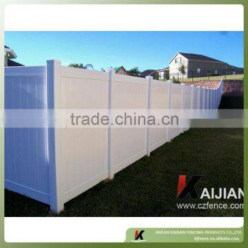 Full privacy PVC garden fence